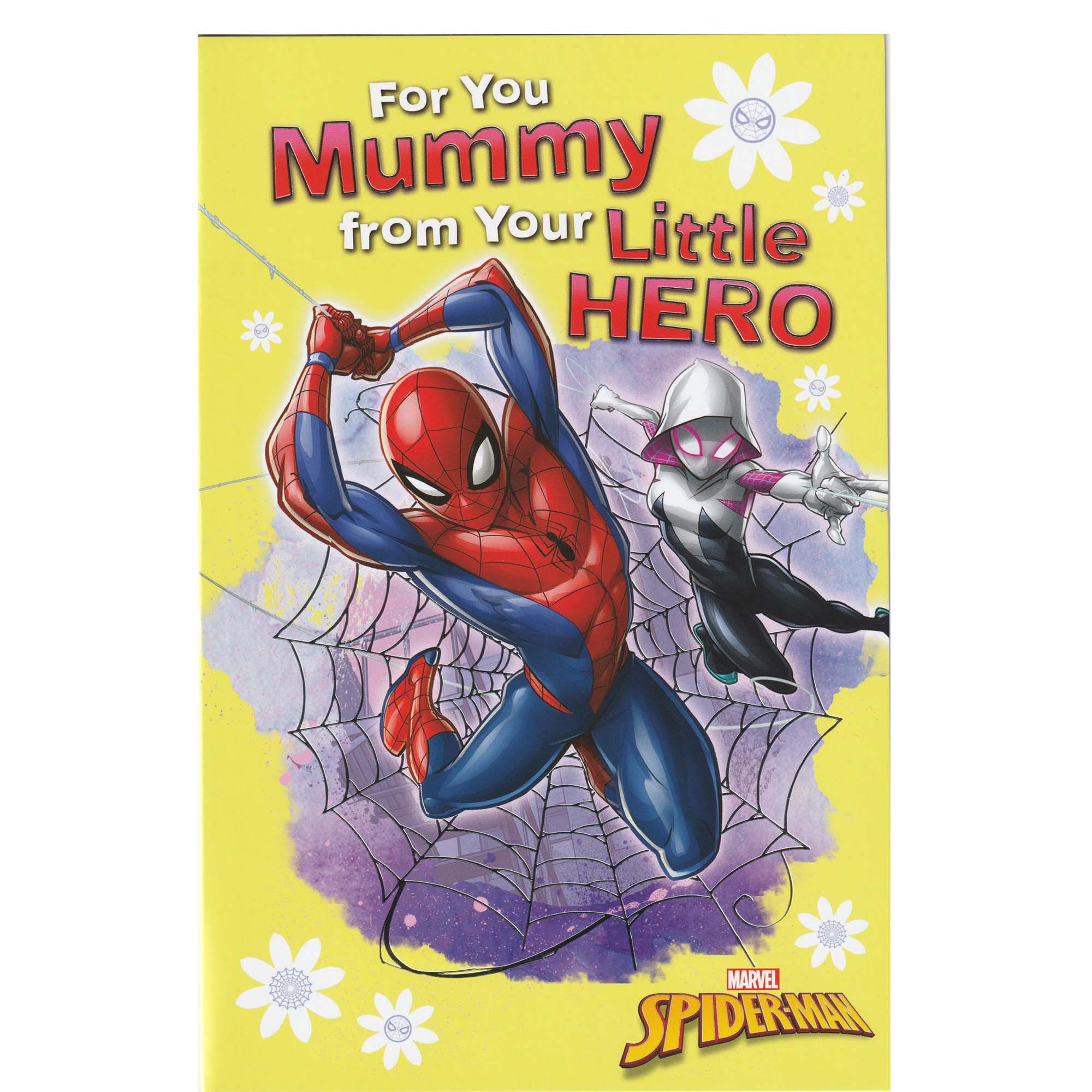 For You Mummy From Your Little Hero Spider Man Mothers Day Greeting Card
