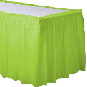Kiwi Plastic Tableskirt