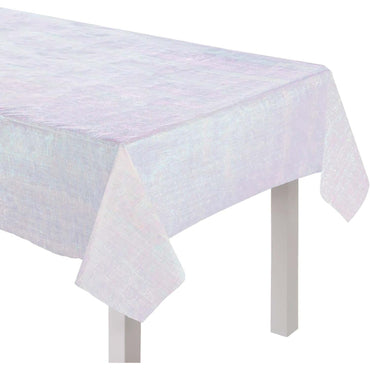 White Dazzler Table Cover 54 x 108in