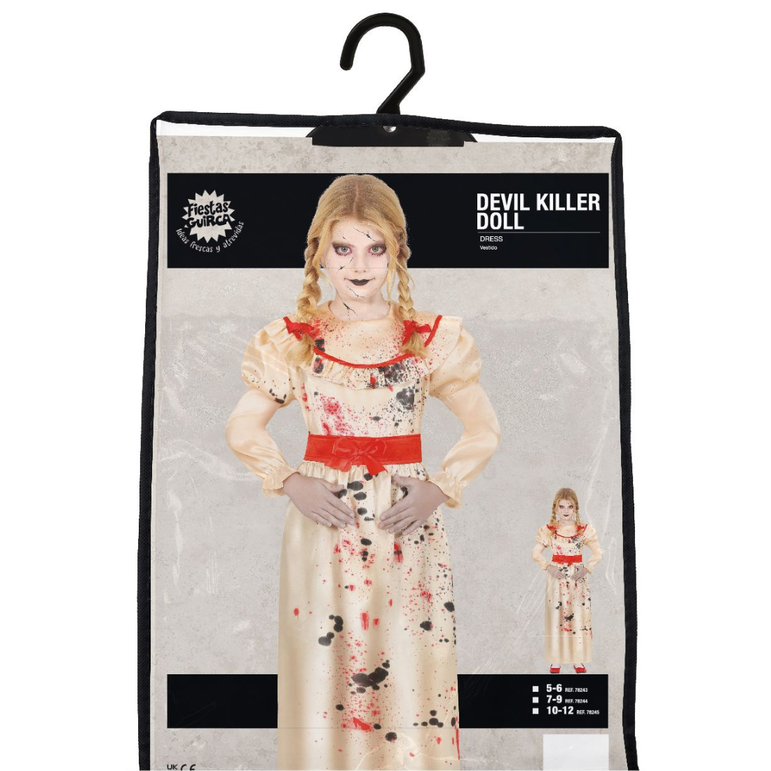 Child Devil Killer Doll Girl Costume