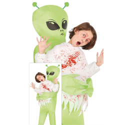 Child Carrying Alien Costume