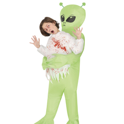 Child Carrying Alien Costume
