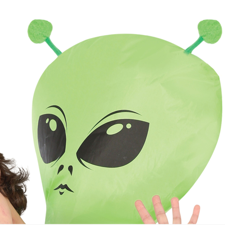 Child Carrying Alien Costume