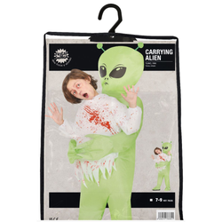 Child Carrying Alien Costume