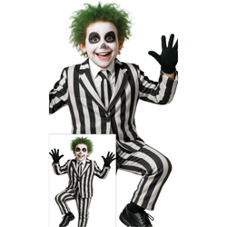 Child Ghost Skeleton Suit Boy Costume