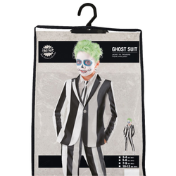 Child Ghost Skeleton Suit Boy Costume