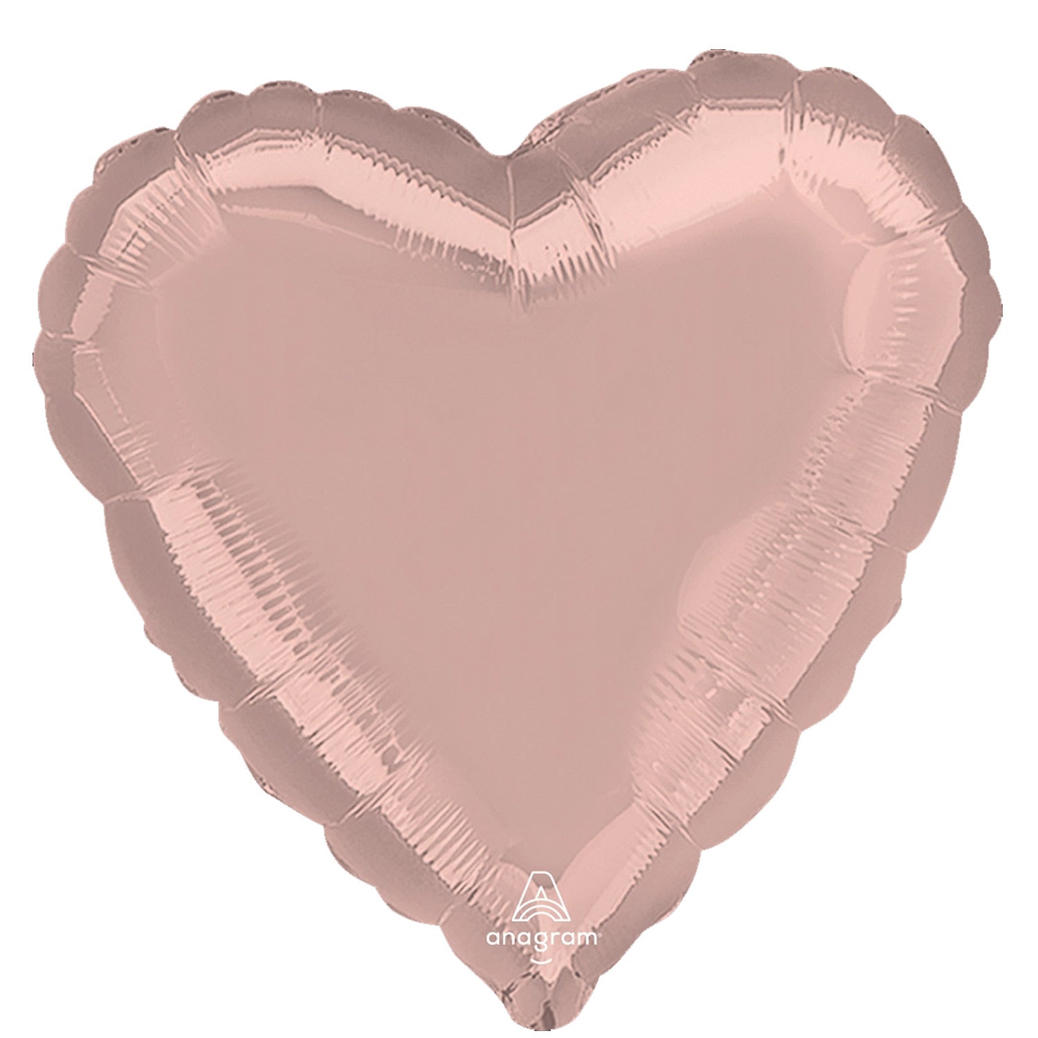 Heart Pastel Pink Metallic Foil Balloon 18in
