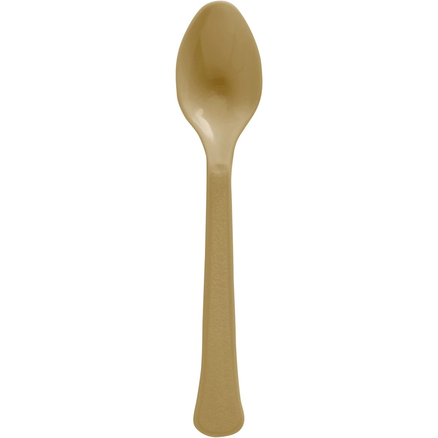 Gold Heavy Weights Plastic Spoons 20pcs