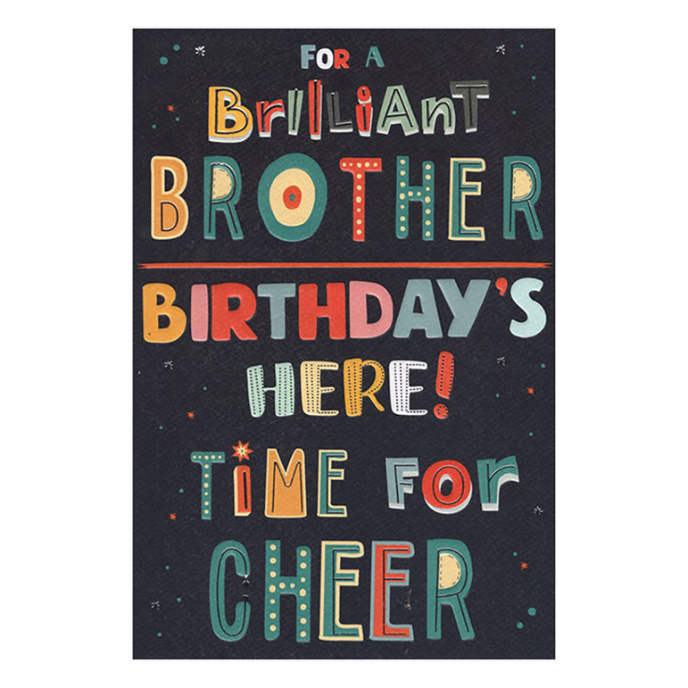 Happy Birthday Brother Greeting Card