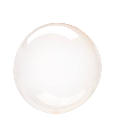 Orange Petite Crystal Clearz Balloon 25cm