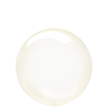 Yellow Crystal Clearz Petite Foil Balloon 25cm