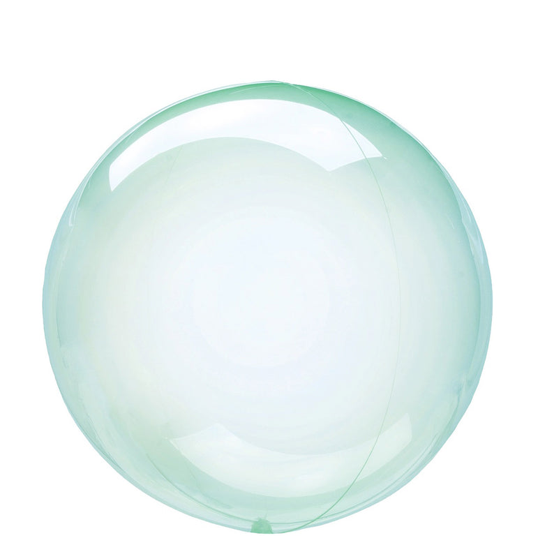 Green Crystal Petite Clearz Balloon 25cm