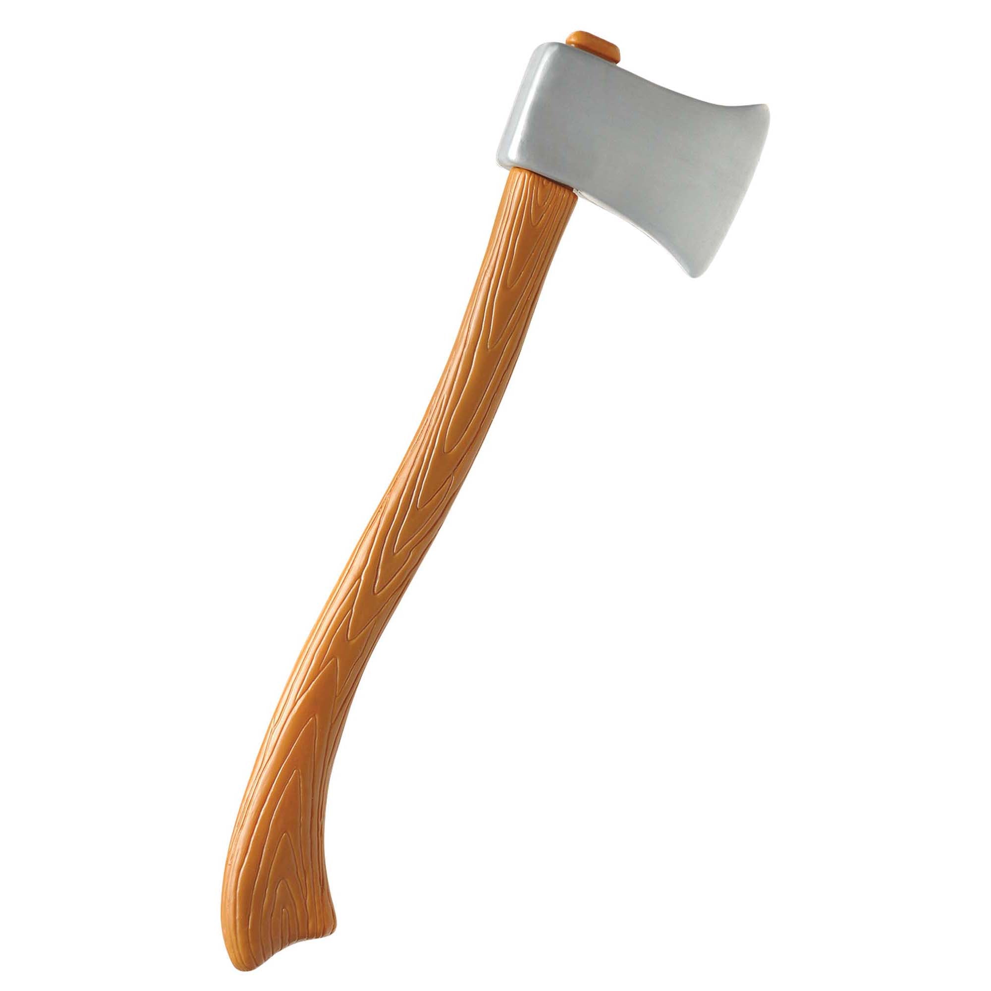 Brown and Silver Plastic Axe 23in