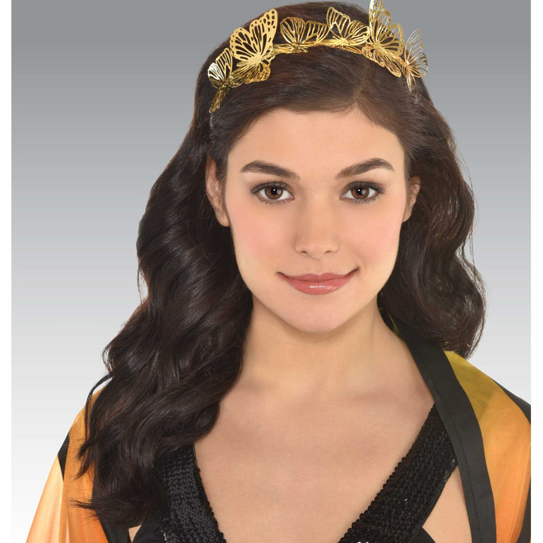 Adult Gold Butterfly Headband