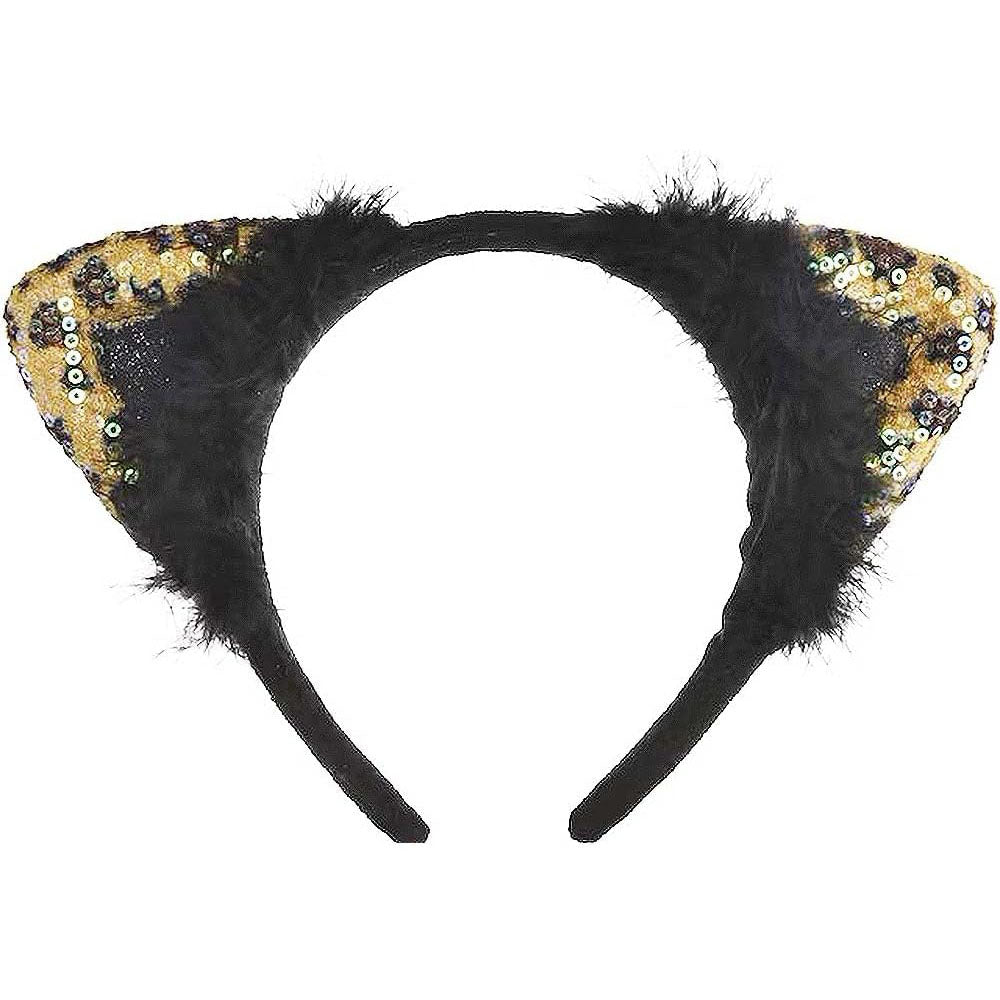 Cheetah Chick Cat Ears Headband