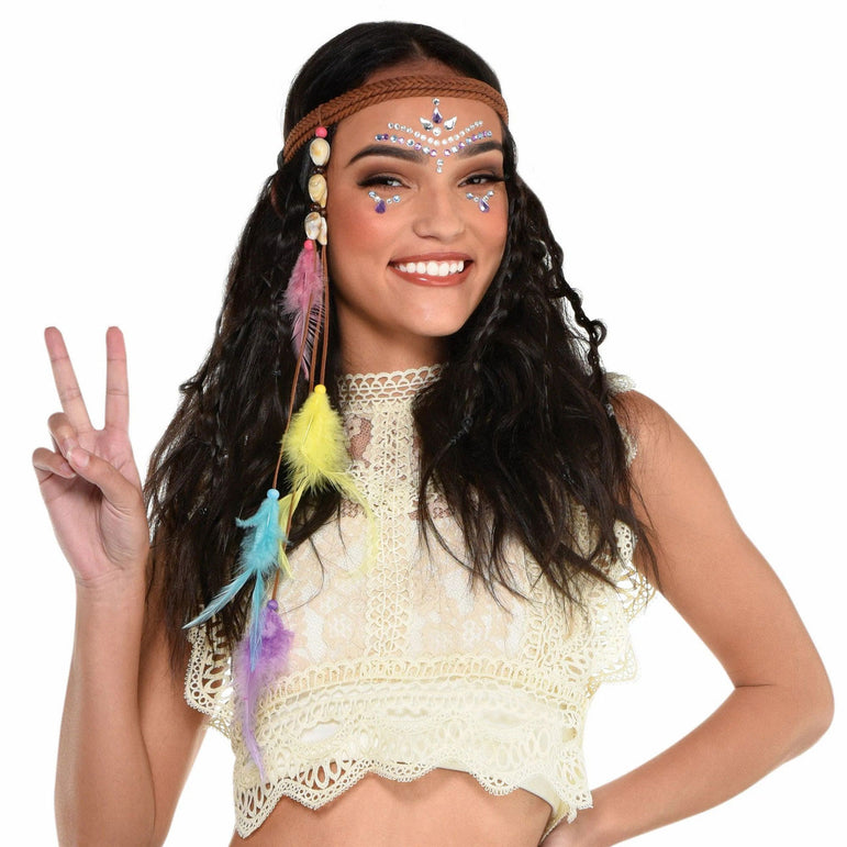 Adult 60's Hippie Headpiece One Size