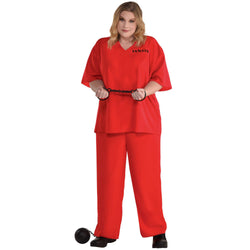Adult Plus Size Incarcerated Unisex Costume