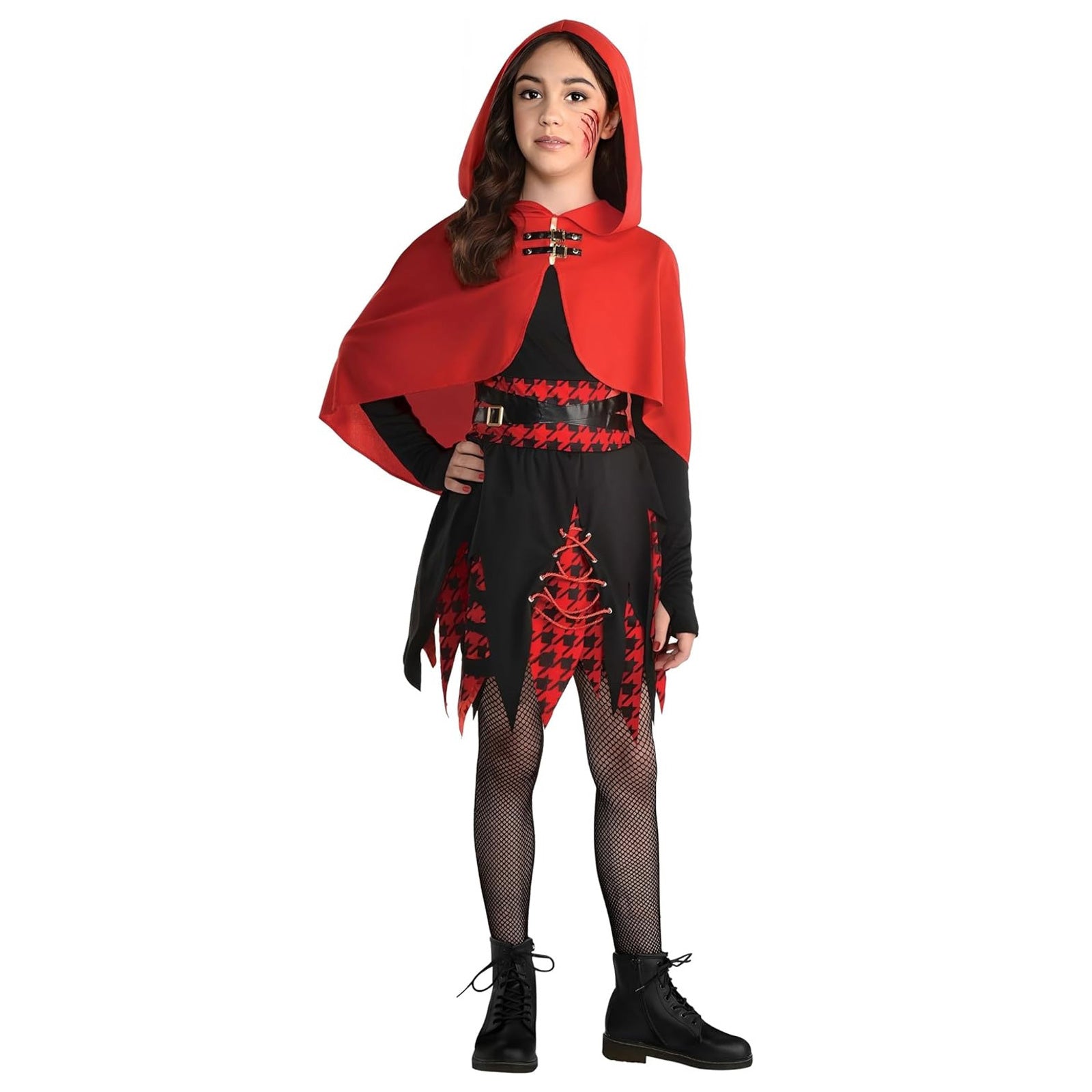 Child Riding Hood Rebel Red Gothic Costume