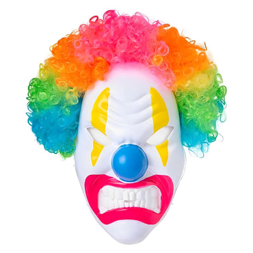 Adult Neon Circus Light Up Mask & Wig