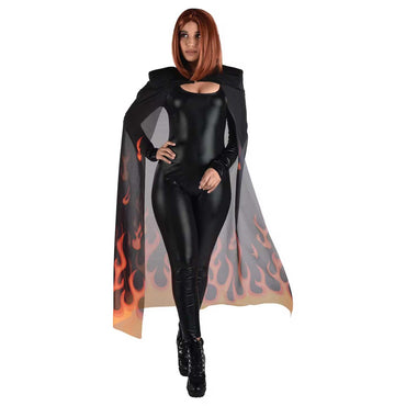 Sheer Flame Cape