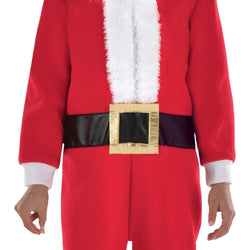 Child Santa Zipster with Removable Beard Costume