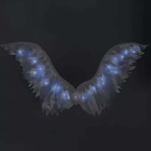 Adult Light Up Angel Wings 61in X 36in