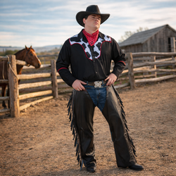 Adult Plus Size Outlaw Western Costume