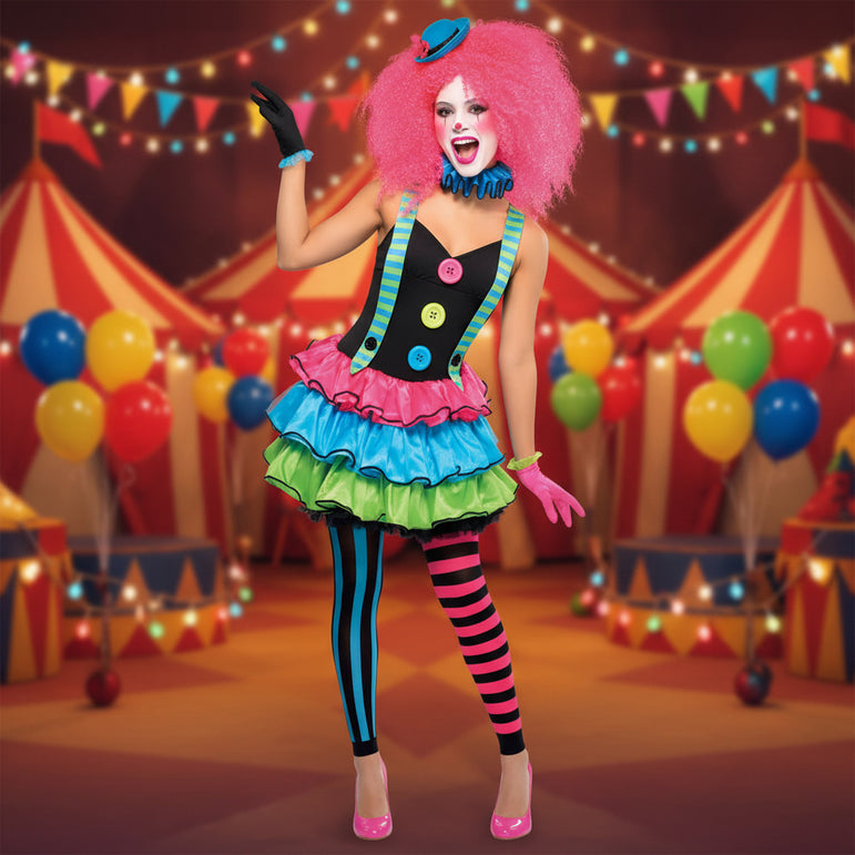 Teen Cool Clown Funny Costume