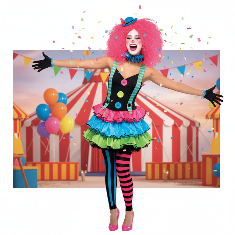Teen Cool Clown Funny Costume