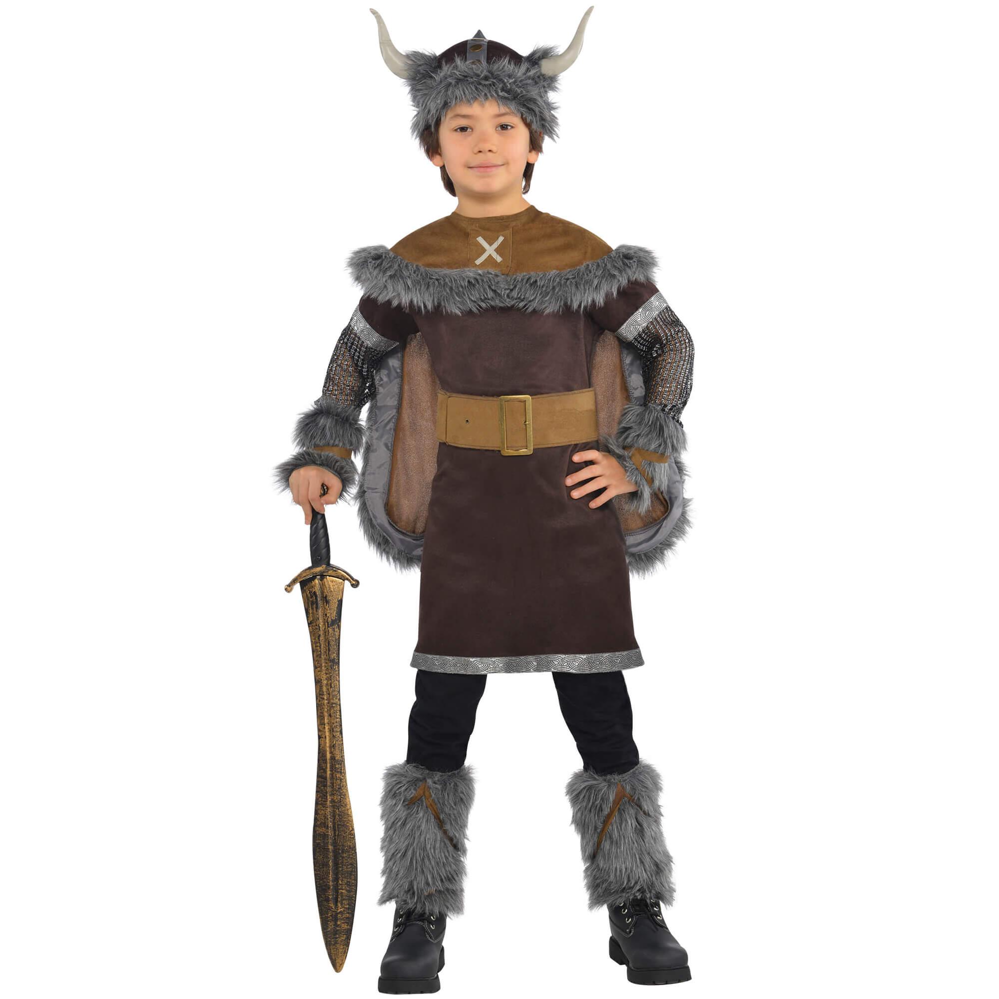 Child Viking Warrior Costume Costumes & Apparel - Party Centre