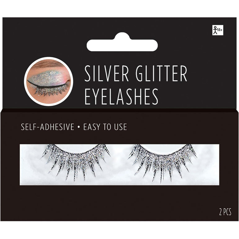 Adult Silver Glitter Eyelashes