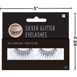 Adult Silver Glitter Eyelashes