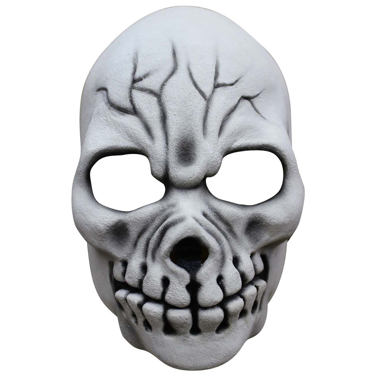 Adult Cracked Skull Latex Face Mask