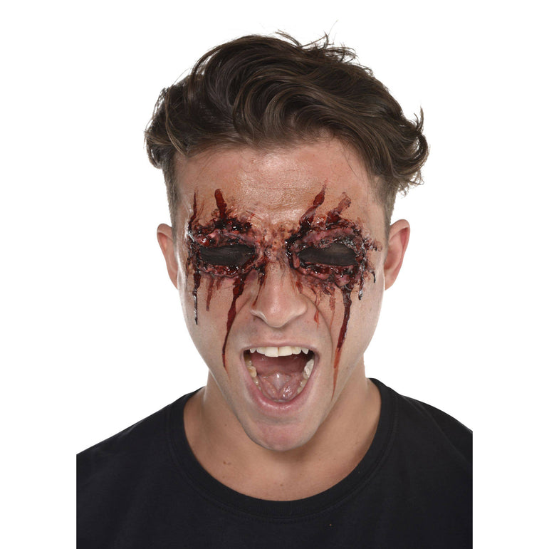 Adult See No Evil Bloody Mesh Eyes Latex Prosthetic