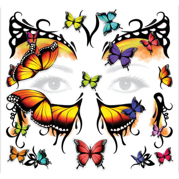 3D Butterfly Temporary Tattoos & Stickers