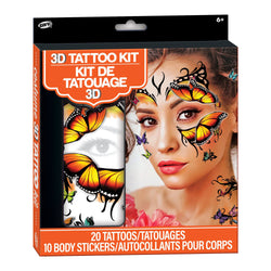 3D Butterfly Temporary Tattoos & Stickers