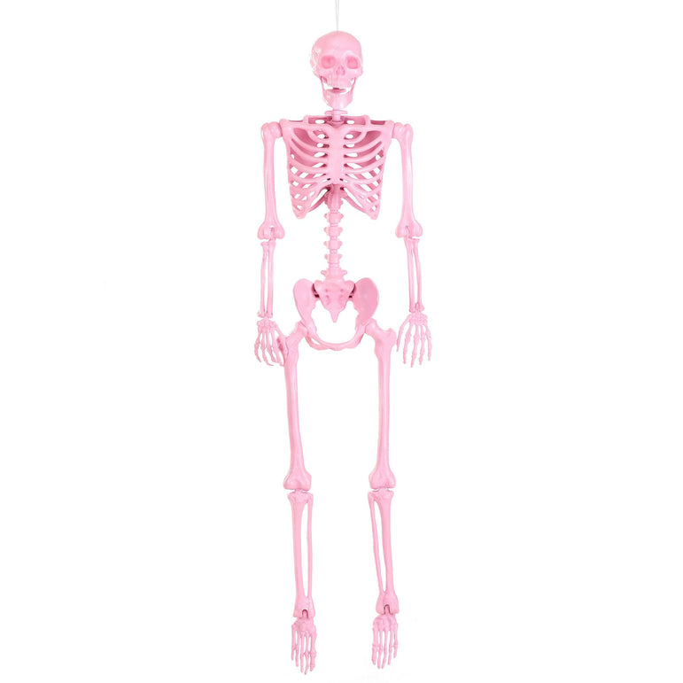 Skeleton in Pink Decoration 16in