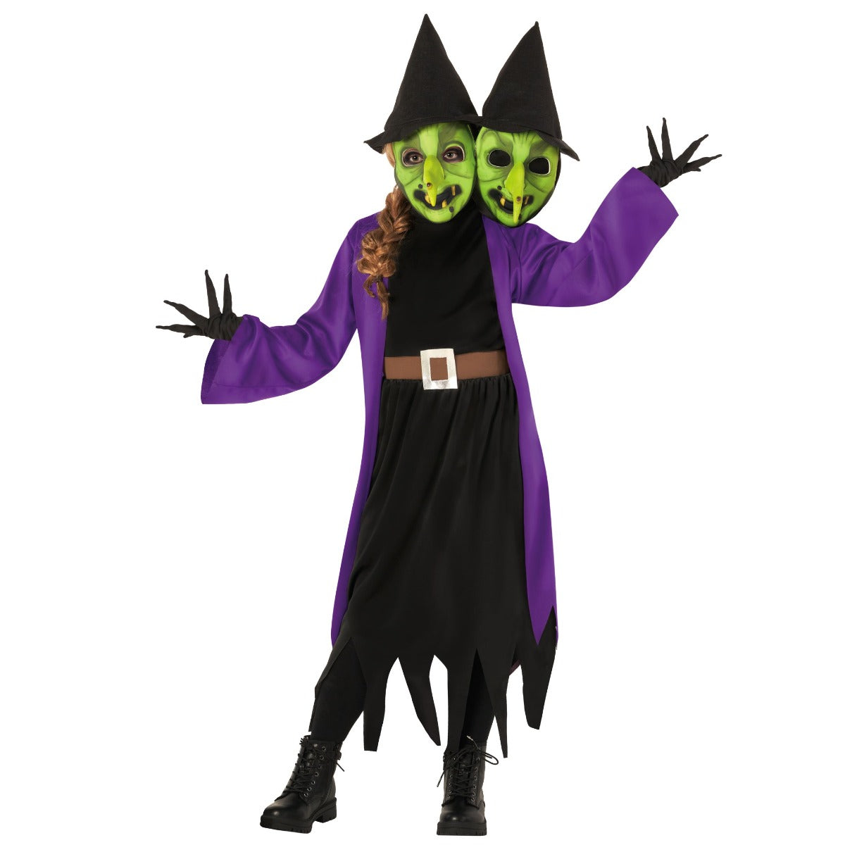 Child 2-Headed Witch Costume