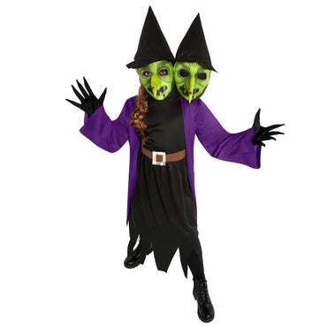 Child 2-Headed Witch Costume