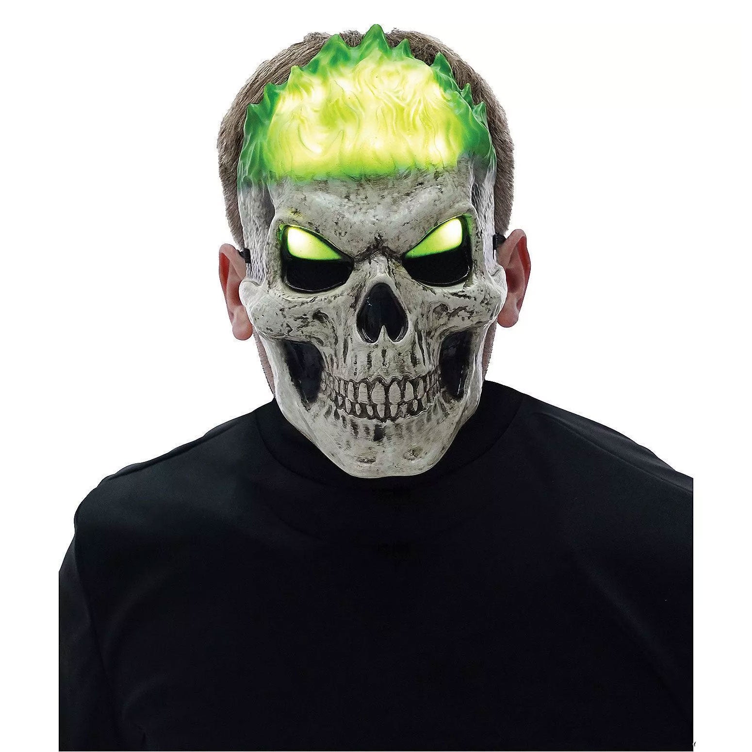 Adult Light-Up Green Inferno Mask