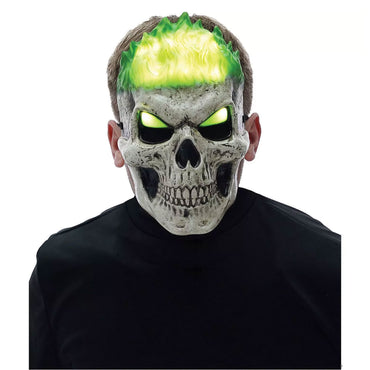 Adult Light-Up Green Inferno Mask