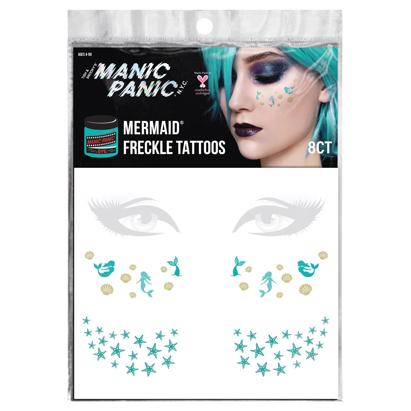 Adult Manic Panic Freckle Face Tattoos