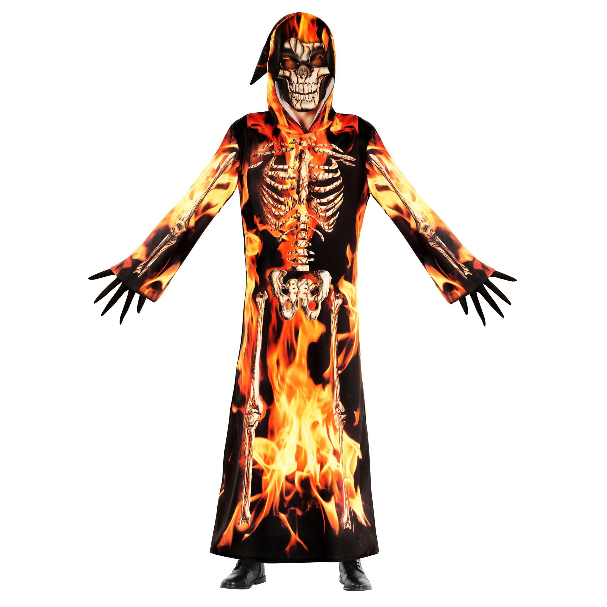 Child Fire Skeleton Costume