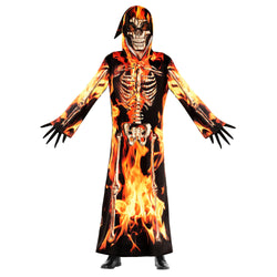 Child Fire Skeleton Costume