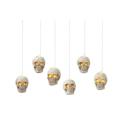 Light-Up LED Resin Hanging Skull Candles