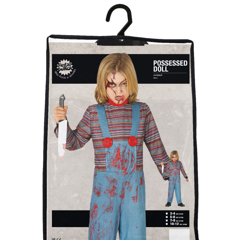 Child Possessed Baby Doll Boy Costume