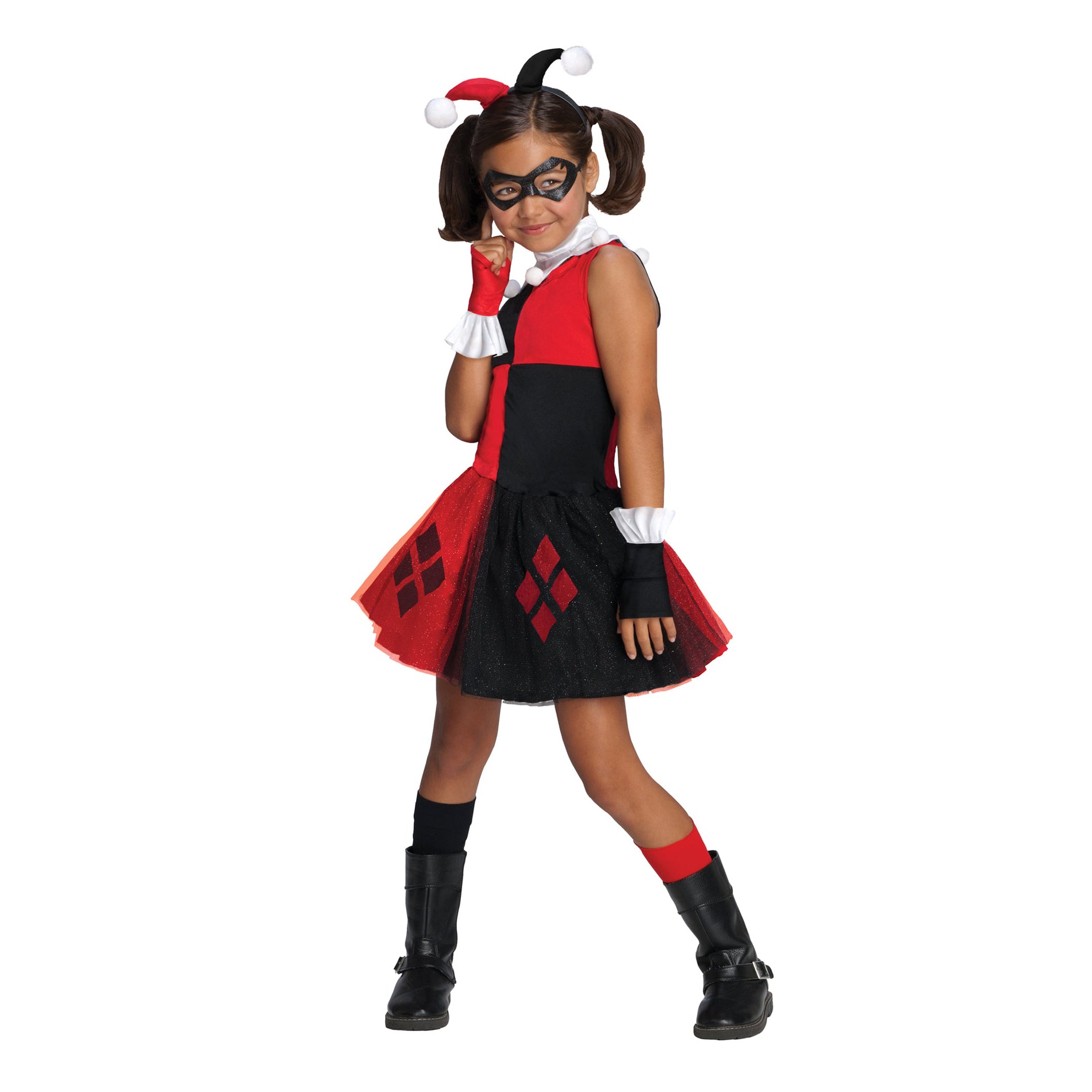 Child DC Harley Quinn Super Villain Tutu Dress Costume