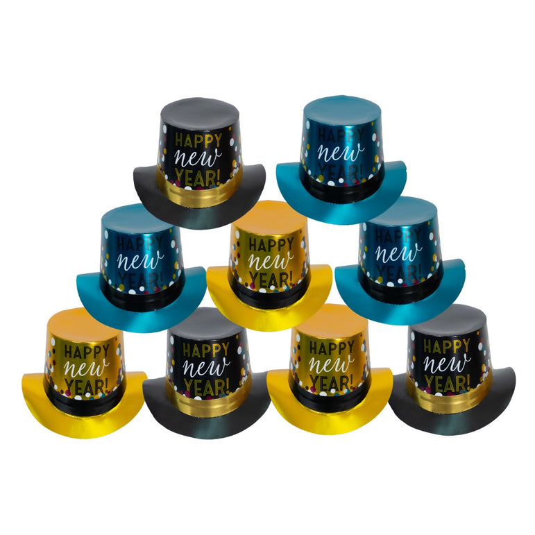 New Years Eve Color Confetti Party Kits For 25 People