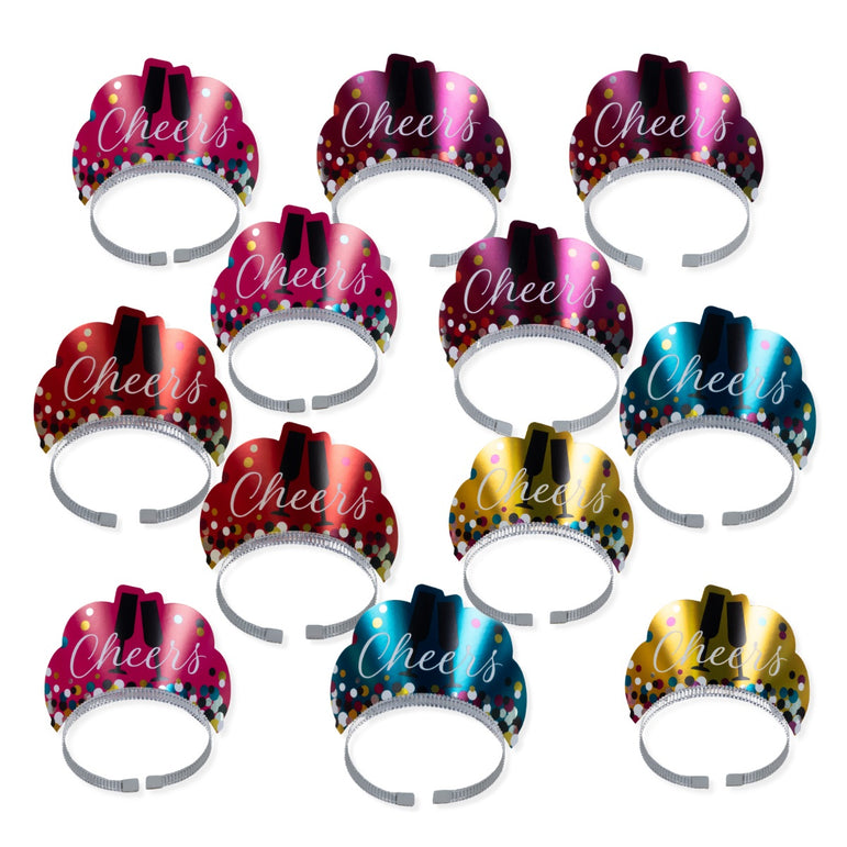 New Years Eve Color Confetti Party Kits For 25 People