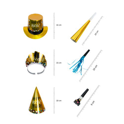 New Years Eve Colorful Confetti  Party Kit For 100 People